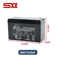 Batterie de stockage DJW12v5ah pour ascenseurs, alimentation sans interruption (ASI), éclairage de secours et systèmes de sécurité