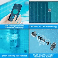 Nettoyeur de piscine robotisé automatique Fenlin, machine à aspiration électrique pour le nettoyage des piscines, fabriqué en plastique durable