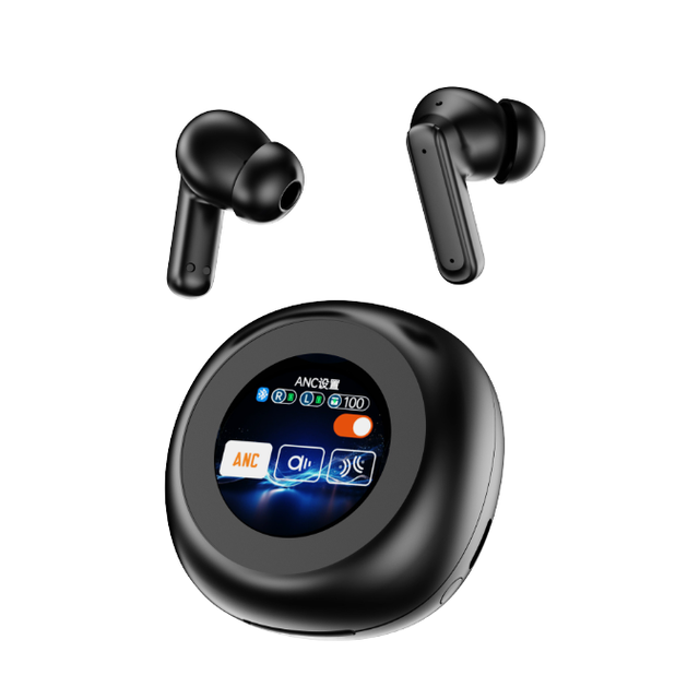 YW13 Design TWS HIFI 5.4 Wireless ANC Earbuds LED Touch Screen ENC Noise-Cancelling Smart Technology Waterproof In-Ear JL