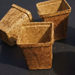 Pots en fibre de coco pour la culture de jeunes plantes, conteneurs en fibre de coco pour le semis, le repiquage et l'horticulture - Product Image 1