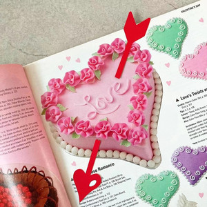 Décorations de gâteau en acrylique en forme de cœur pour la Saint-Valentin, avec flèche de Cupidon, pour la décoration de gâteaux - Product Image 3