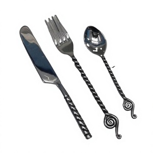 Hotel & Restaurant Silverware <b>Set</b> Hotels & Restaurants Dinnerware Useful Antique <b>Cutlery</b> <b>Set</b> for Kitchenware Accessories - Product Image 1