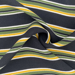 Tissu de rayonne viscose georgette tissée à rayures géométriques pour femmes pour vêtements - Product Image 3