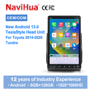 NaviHua รุ่นใหม่ล่าสุด Tesla 16.8 นิ้ว สำหรับ Toyota Tundra ปี 2014-2020 วิทยุติดรถยนต์ระบบ Android หน้าจอสัมผัส เครื่องเล่นสเตอริโอ เครื่องเล่น DVD มัลติมีเดีย - Product Image 2