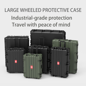 Shockproof Outdoor Photography Equipment <strong>Trolley</strong> Case, Precision Instrument Multifunctional Safety protection Toolbox, Black - Product Image 6