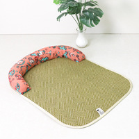 Lit rafraîchissant écologique pour animaux de compagnie en forme de U, tapis en tissu lavable, coussin respirant pour chats et chiens