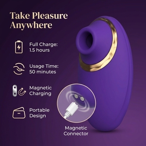 Sextoy ergonomique pour stimulation clitoridienne avec fonctions de léchage et de succion - Product Image 3
