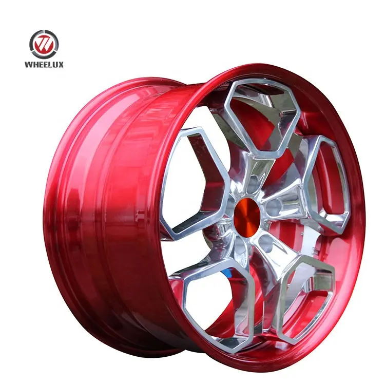 wheelux 4x108 5x112 5x114.3 chrome wire brush 19inch 20inch 22inch wheels made in china high quality