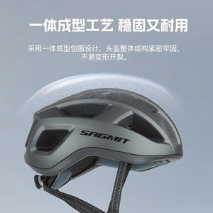 Casque de cyclisme Sagmit avec visière, taille réglable 56-62 cm, pour vélo de route et VTT, protection unisexe - Product Image 4
