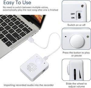 Modulo Audio per Giocattoli di Peluche con Funzione Riproduzione/Pausa e Passaggio Brani, Modulo Audio in Standby Automatico per Storie per Bambini e Ninne Nanne - Product Image 3