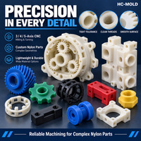 Fabrication de pièces de précision sur mesure en nylon par usinage CNC, fraisage et tournage 3, 4 et 5 axes