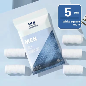 Caleçons jetables pour hommes, sensation coton, stérilisés, sans lavage, emballés individuellement, sous-vêtements de voyage portables pour clients d'hôtel - Product Image 1