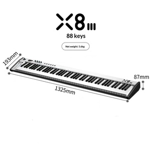 Midiplus X8III Piano Portátil, <span class=keywords><strong>Controlador</strong></span> de Música Electrónica, Teclado <span class=keywords><strong>MIDI</strong></span> Profesional de <span class=keywords><strong>61</strong></span> <span class=keywords><strong>Teclas</strong></span> - Product Image 4