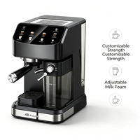Cafetera Espresso de 20 Bares con Tanque de Leche Desmontable, Función de Preparación en Frío, Latte y Cappuccino con un Solo Toque, para Hogar y Oficina, OEM
