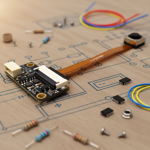 Pixmoteur U29305V USB2.0 5MP โมดูลกล้องมินิเซ็นเซอร์ CMOS 1/4 2K 1080P HD 30fps 60องศา FOV โดยไม่มีการบิดเบือนในร่ม - Product Image 2