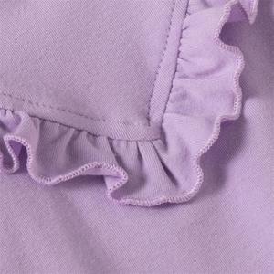 Ropa Infantil para Bebés Niñas, Conjuntos Casuales de Pantalones de Algodón Morado con Sudadera con Capucha de Encaje de China - Product Image 5
