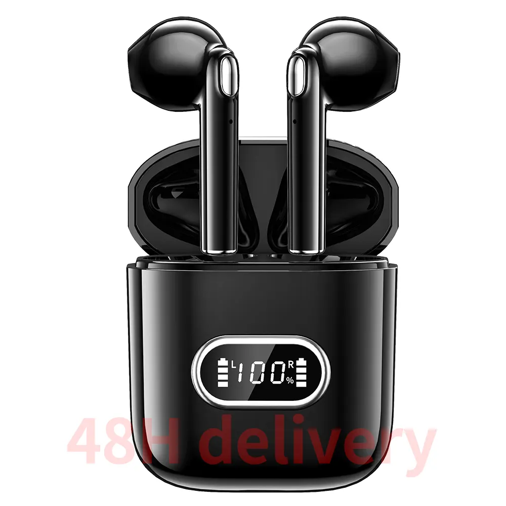 J15 TWS eouteer Earphone nirkabel, Earphone Bluetooth Headset handsfree ENC pengurang kebisingan pada telinga untuk ponsel Xiaomi lenovo