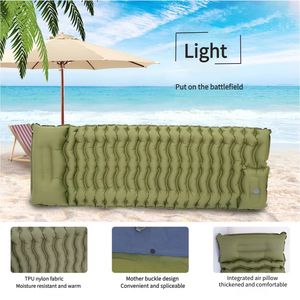 <span class=keywords><strong>Matelas</strong></span> pneumatique de camping pliable ultraléger avec pompe à pied intégrée, portable pour usage extérieur et hospitalier, capacité de charge de 150 kg - Product Image 3