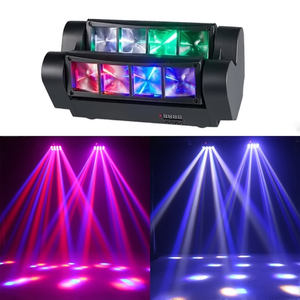 LED Mini Spider cabeza móvil DJ <span class=keywords><strong>Light</strong></span> 8x3W RGBW activado por voz iluminación de eventos LED Spider Stage <span class=keywords><strong>Light</strong></span> para bares <span class=keywords><strong>Disco</strong></span> Hall - Product Image 3