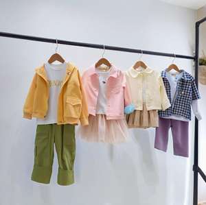 Ensemble de vêtements pour enfants en coton de classe A coréen, léger, fin, tenue décontractée d'été, 0-12 ans, kits mixtes unisexes - Product Image 4