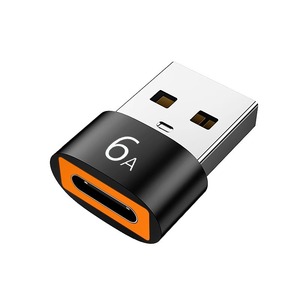 Usb To Type C Adapter 6A <b>Fast</b> <b>Charging</b> Data Transfer For Mobile Phone Aluminum Alloy <b>Plug</b> In Connector - Product Image 5