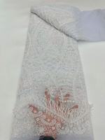 KC Stoff 10-Farbige Pfauenquasten-Pailletten-Spitze, Leichter Atmungsaktiver Tüll für Damen-Abendkleider und Hochzeitskleider OEM ODM