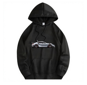 Men's <strong>Hoodie</strong> 100% Cotton Casual <strong>Car</strong> Print Pocket Eco-Friendly &amp; Anti-Wrinkle Autumn <strong>Hoodie</strong> - Product Image 2