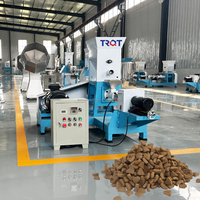 Machine à granulés d'aliments pour animaux, à flocons de maïs et d'avoine soufflés, automatique, 500 kg/h, personnalisée, fabriquée au Hebei, Chine, incluant une extrudeuse pour la production de céréales