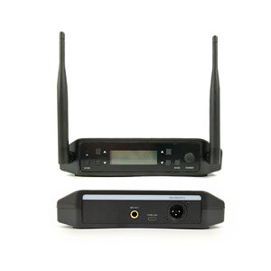 ชุดไมโครโฟนไร้สายคู่ UHF รุ่น GLXD4 สำหรับมืออาชีพ เหมาะสำหรับร้องเพลงคาราโอเกะ บนเวที โบสถ์  สำหรับ Youtuber พร้อมโลโก้ - Product Image 2