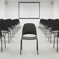 Nouvelle arrivée, chaise de bureau en maille au design moderne, chaise de réunion en plastique confortable, salle de conférence, visiteurs, empilable, cadre en fer fixe