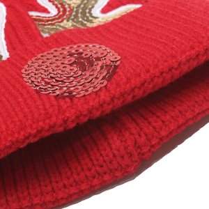 <span class=keywords><strong>Bonnet</strong></span> en laine chaud pour fille et garçon avec pompon, bonnets d'hiver tricotés au crochet pour bébé avec paillettes - Product Image 6