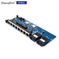 Switch Ethernet Gigabit 10 ports PCBA 10G, backplane non géré RJ45, DC12-24V, capacité 10G, 2 ports fibre SC avec sortie PoE, en stock