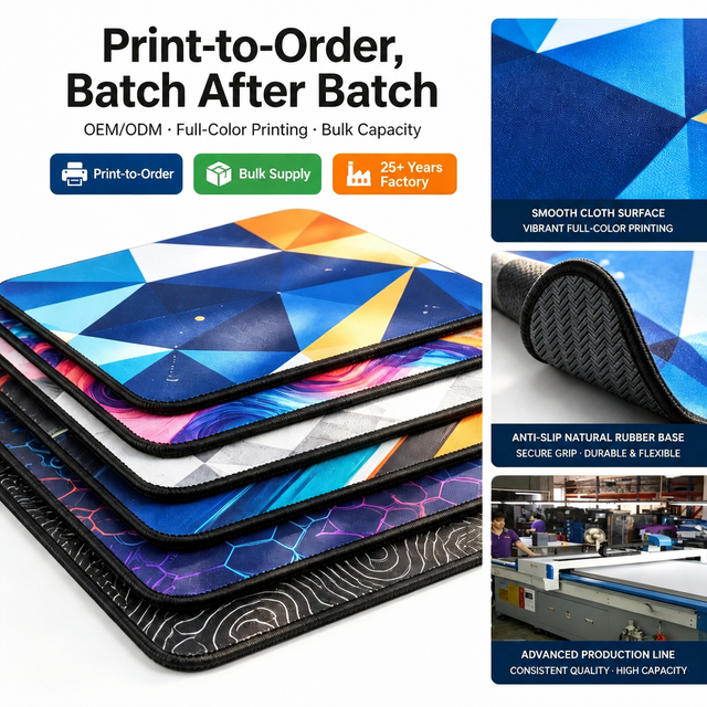 Sublimation Mouse Pad Bulk Printed Mouse Pad Print to Order Heat Transfer Cloth Anti-Slip OEM Wholesale USA