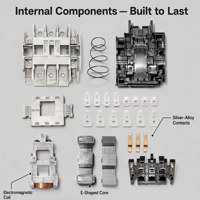 Contacteur AC de qualité industrielle SPX série S-T 32A 24V/110V/220V 3 pôles Rail DIN Bobine pour commande de moteur et interrupteur
