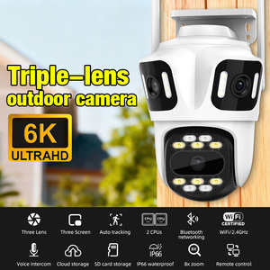 KERUI 9MP Three Screens Lens Security <strong>Camera</strong> 6K HD Wifi Outdoor <strong>Camera</strong> Two-way Audio Human <strong>Detection</strong> Network <strong>Camera</strong> Surveillance - Product Image 2