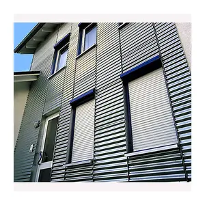 Automatic Motorized Aluminium Vertical Roll Up Window Shutters Manufacturer With Strong Slats