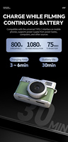 Mini caméra porte-clés DC26 FHD 1080p 8MP, mini caméra numérique avec écran HD 0,96 pouces, autonomie de 100 minutes, petite caméra pour les voyages et les études