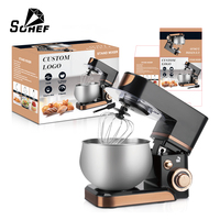 Robot pâtissier électrique SOHEF 1300W avec bol mélangeur de 5L, mélangeur planétaire en alliage plastique pour pâte à tortillas, pour usage en boulangerie