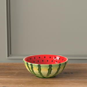 Ciotola per Animali Domestici in Gres Ecologico con Motivo a Anguria, Base Pesante Personalizzata per Stabilità e Alimentazione Lenta, Premium per Esterni e Interni - Product Image 5