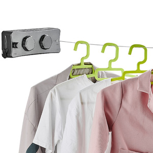 <b>Retractable</b> <b>Clothesline</b> Steel Wire Wall Mounted Indoor Drying Line For Balcony Bathroom Dormitory - Product Image 5