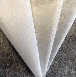 Prix d'usine en Chine, entoilage <span class=keywords><strong>thermocollant</strong></span> non tissé en polyester 100% à pois floraux, élastique adhésif, populaire sur le marché indien - Product Image 4