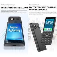 Téléphone à clavier DOOV A6 sans caméra, 2 Go + 16 Go, écran 2,83 pouces, Android 9, processeur Mediatek MT6762C Octa Core, compatible Google Store, mini smartphone 4G
