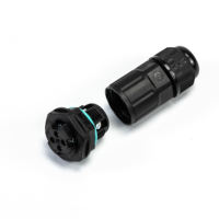 Conector de Cable Eléctrico Mini IP68 Impermeable de 2/3/4 Pines, Conector Hembra y Macho para Empalme de Cables de Alimentación en Exteriores