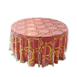 Vòng Tròn vàng bảng Bìa Topper Khăn trải bàn đám cưới vải sequin Khăn trải bàn trang trí tiệc cưới Bảng vải - Product Image 4