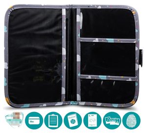 <span class=keywords><strong>Neceser</strong></span> personalizado para documentos de bebé, <span class=keywords><strong>neceser</strong></span> para recién <span class=keywords><strong>nacido</strong></span> con funda para tarjeta de salud, regalo de bebé para Babyshower, organizador de bebé - Product Image 2