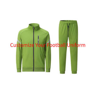 Hoge Kwaliteit Full Rits Lange Mouw <span class=keywords><strong>2</strong></span> Stuk Trainingspak Custom Print 'Sport Voetbal Uniform - Product Image 3