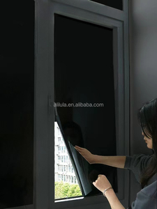 1.52X30M Auto-Adhésif Architecture Privacy <span class=keywords><strong>Film</strong></span> Assombrissant Fenêtre Teinte Noir Fenêtre Autocollant VLT 0% Blackout Building <span class=keywords><strong>Film</strong></span> - Product Image 4