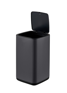 Poubelle rectangulaire en acier inoxydable 2025, nouvelle, à ressort, sans couvercle, écologique, gain de place pour le bureau - Product Image 6