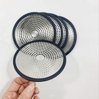 Évier et douche en acier inoxydable, attrape-cheveux, housse de vidange pour cuisine et salle de bains