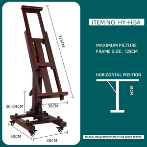 Cavalletto Professionale per Artisti in Legno di Faggio, Altezza Regolabile, Pieghevole, Cavalletto da Terra Robusto Extra Large per <span class=keywords><strong>Studio</strong></span> - Product Image 5